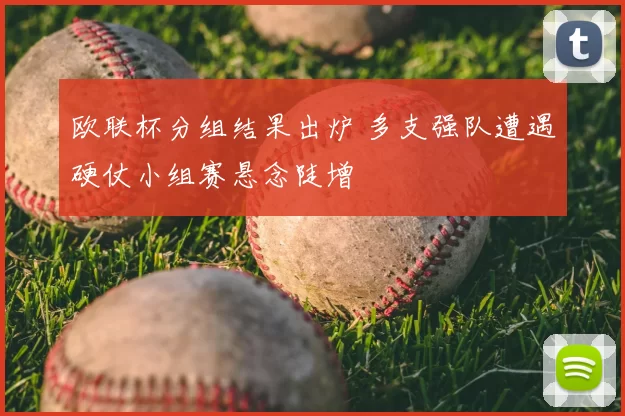 欧联杯分组结果出炉 多支强队遭遇硬仗小组赛悬念陡增