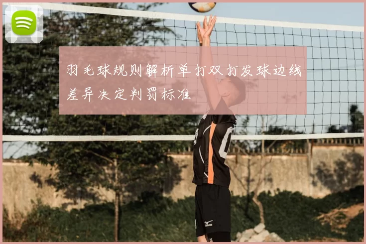 羽毛球规则解析单打双打发球边线差异决定判罚标准